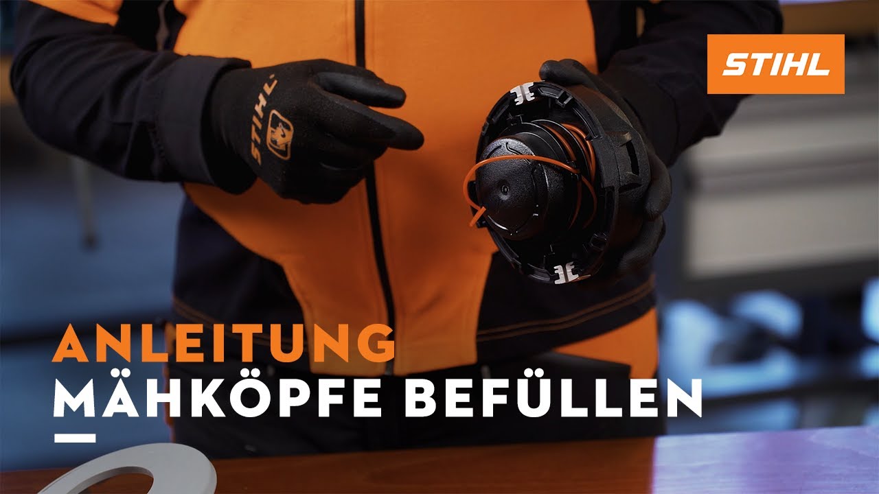 Stihl Motorsense Faden Wechseln Anleitung Fs 38 STIHL Anleitung | Mähköpfe befüllen und Fäden lagern - YouTube