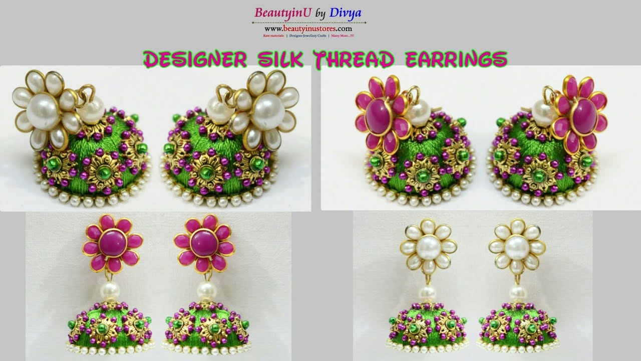 Silver Thread Earrings - Temu