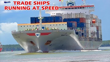 Những chiếc tàu buôn khổng lồ chạy tốc độ đáng kinh ngạc