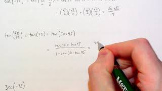 Precalculus - Sum and Difference Formulas