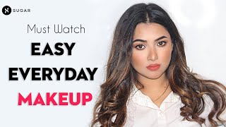 MUST WATCH Easy Everyday Makeup | 5 Minute Makeup Tutorial | Nude Makeup Look | SUGAR Cosmetics