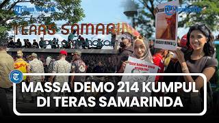 Situasi Terkini Demo 21 April: Massa Kumpul di Teras Samarinda, di Mana Gubernur Kaltim?