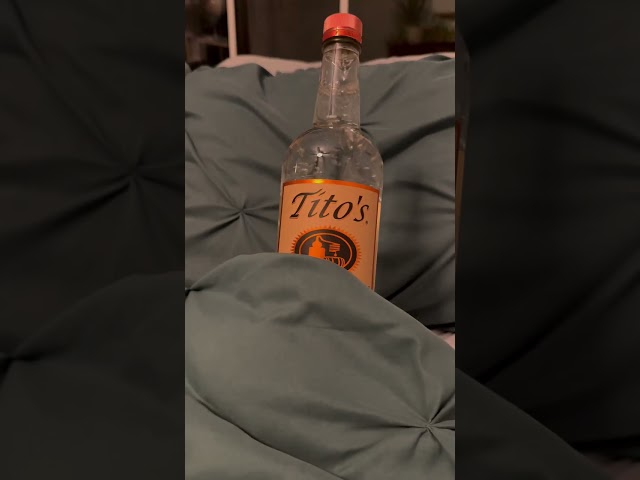 Every bottle's worst nightmare: the edge of the counter. 😱