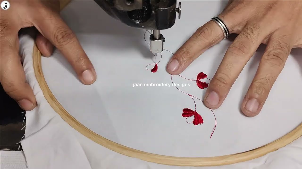 Simple & Beautiful Machine Embroidery Border Design | Easy Border design