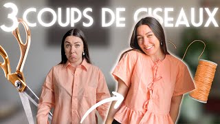 TUTO UPCYCLING : UNE BLOUSE GANNI À PARTIR D'UNE CHEMISE