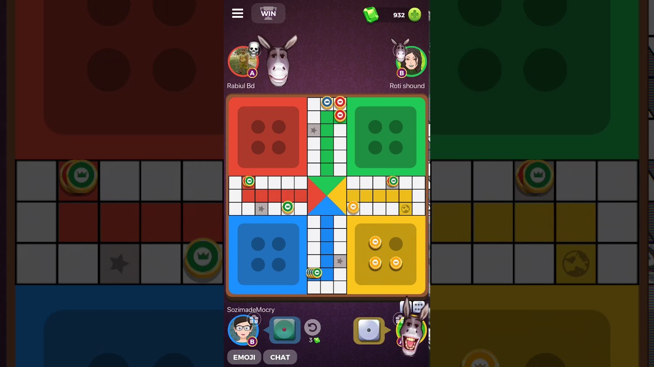 ASMR game sounds of LUDO - 34 min game