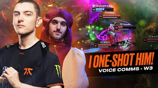 I ONE-SHOT HIM | Fnatic Voice Comms - LEC Spring (Week 3)