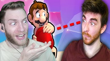 WHY DOES THIS EXIST?! Reacting to "Mario Speedrun, but if I look at Mario