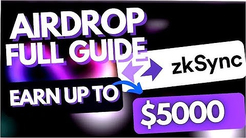 ZkSync AIRDROP 2023! BEGINNER