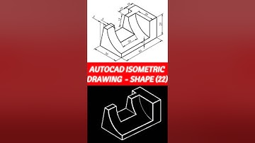 AutoCAD Isometric Drawing - Shape (22) #short #skills #tutorial #fyp #foryou