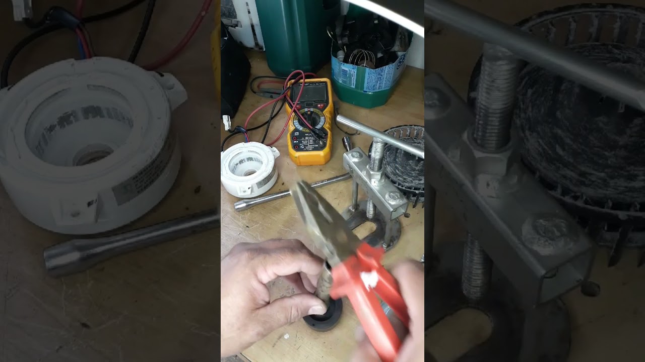 trocar o rolamento do motor da turbina de secagem lava e seca midea