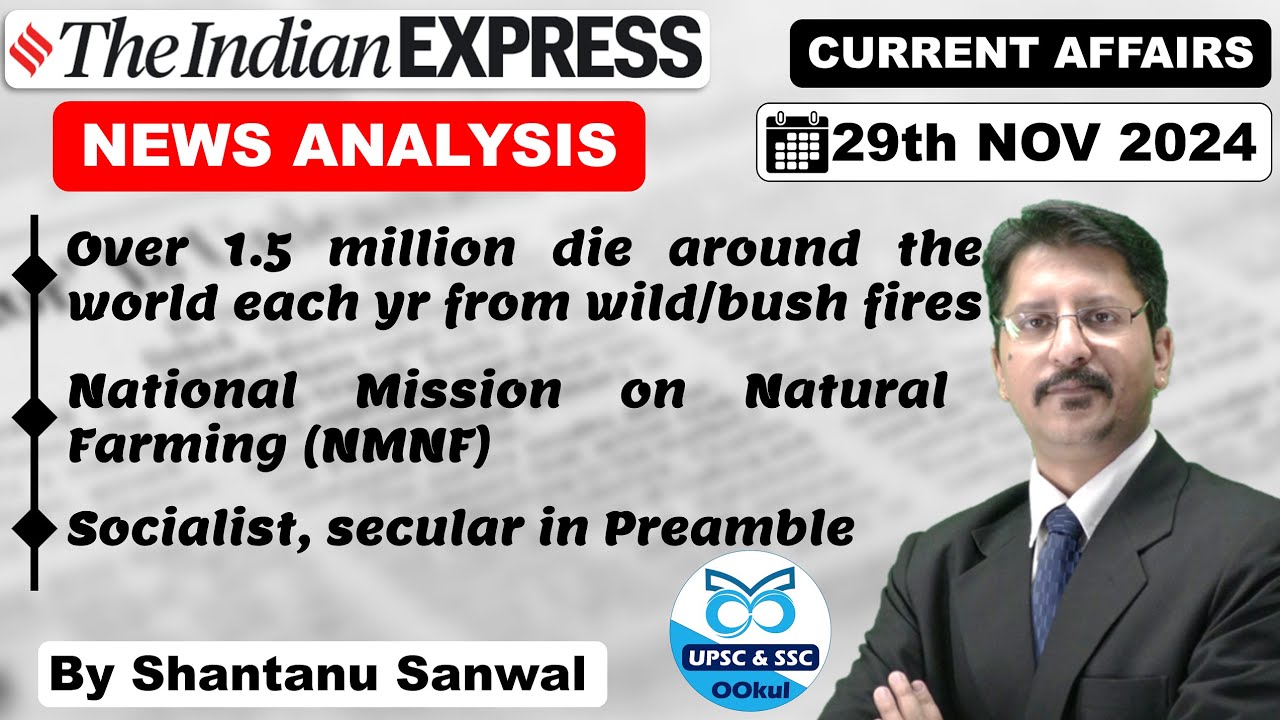Indian Express Newspaper Analysis | 29 NOVEMBER 2024 | Indian Express ...