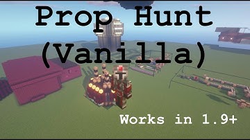 Prop Hunt in Vanilla Minecraft (works in 1.9+, created in 1.16.1)