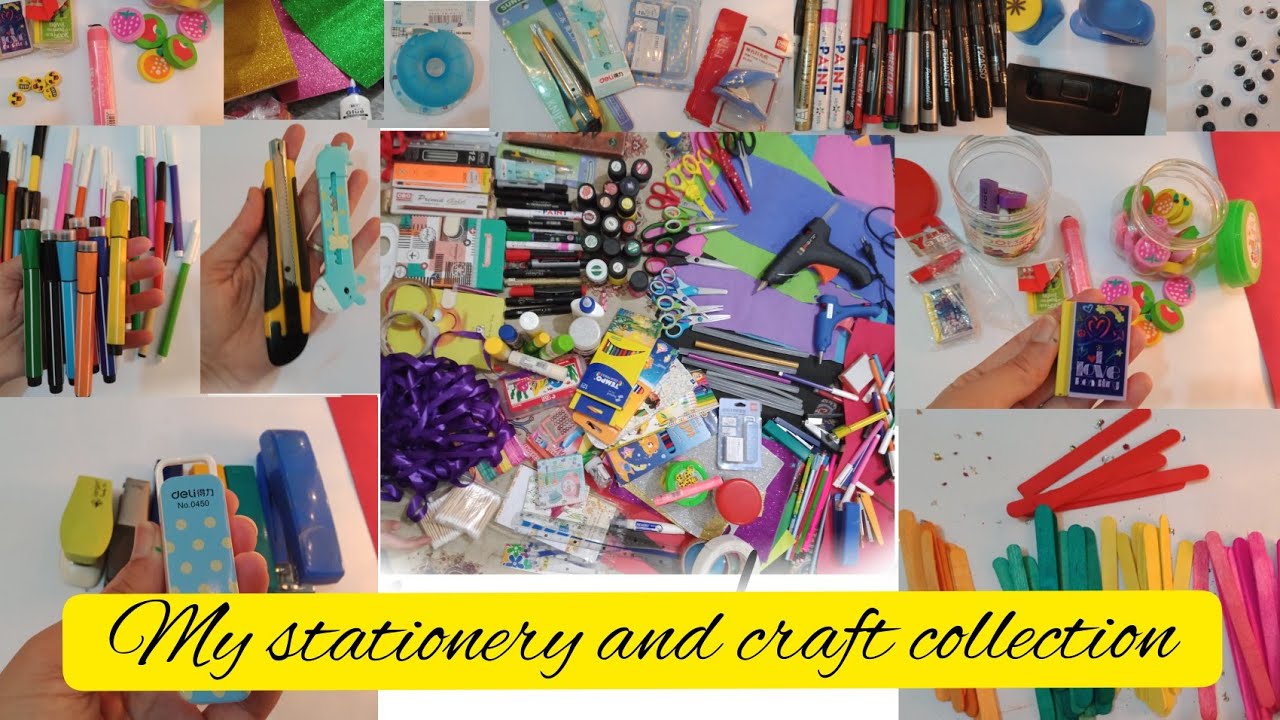 My stationery and craft collection 🌸 YouTube
