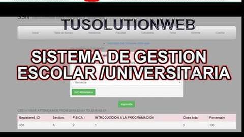 Código gratis Sistema Gestión Escolar - Free Code System School Management