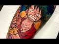 One Piece - Monkey D. Luffy Tattoo Time Lapse | Anime Tattoo