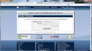 SecureSend Demo with LuxSci