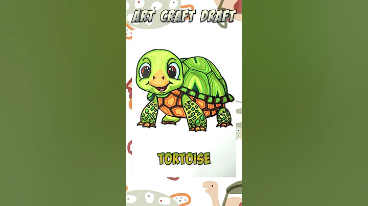 How to draw Tortoise #shorts #satisfying #youtubeshorts #drawing #cute #animal