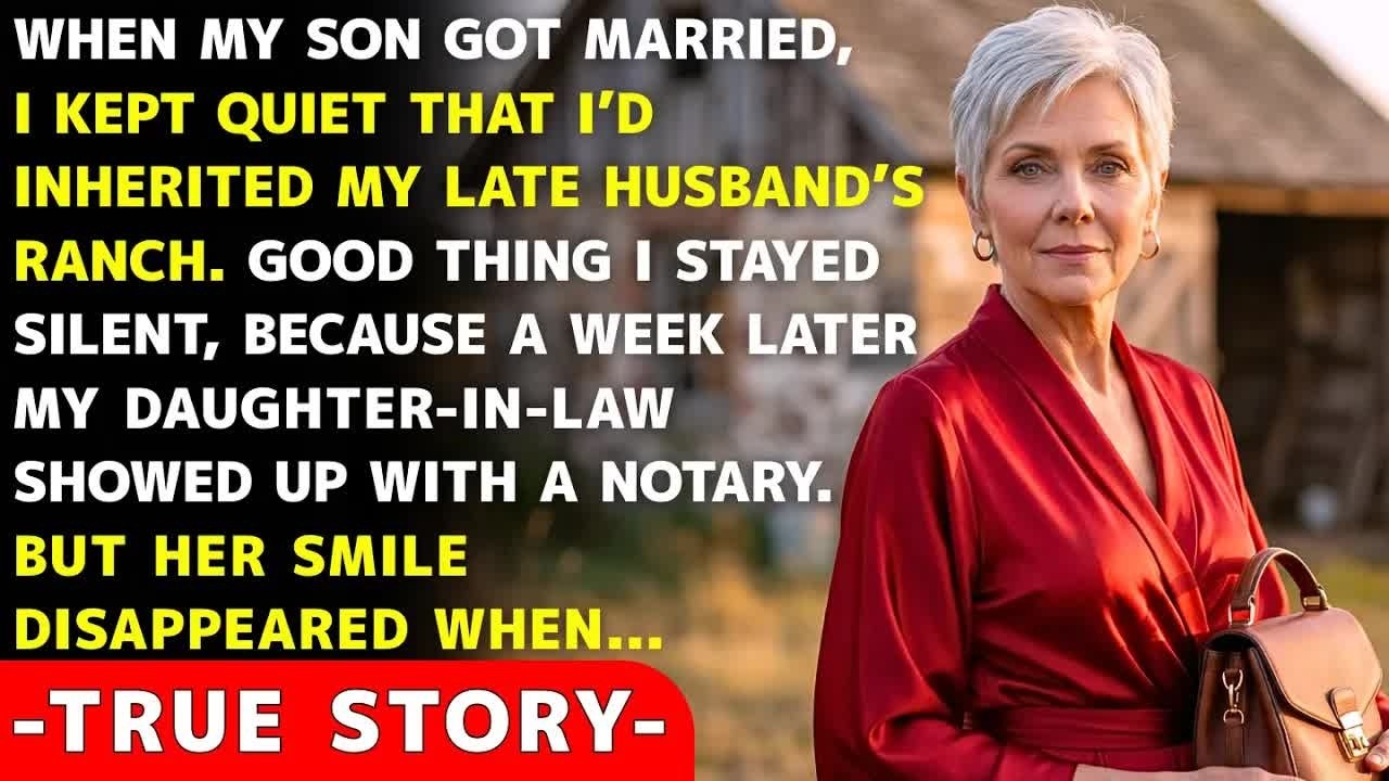 When My Son Married, I Didn’t Mention I Inherited My Husband’s Ranch — Thank God I Didn’t…