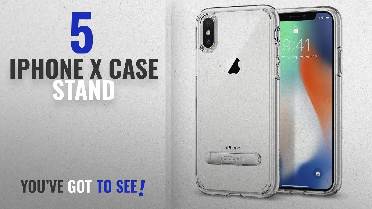 Top 5 IPhone X Case Stand [2018 Best Sellers]: Spigen Ultra Hybrid S iPhone X Case with Air Cushion