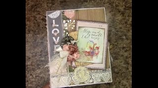 MINI ALBUM OVERVIEW FOR INSPIRATION with DCWV The Happy Stack -   DESIGNS BY SHELLIE