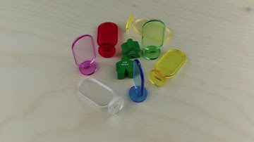 Sticker Pawn (Transparent)  - Board Game Pieces from The Game Crafter