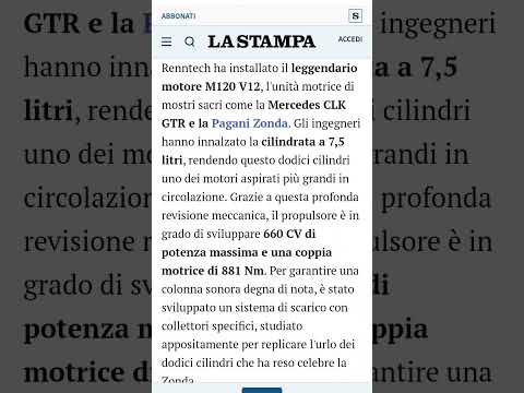 Video Renntech Sledgehammer, una Mercedes col cuore della Pagani Zonda