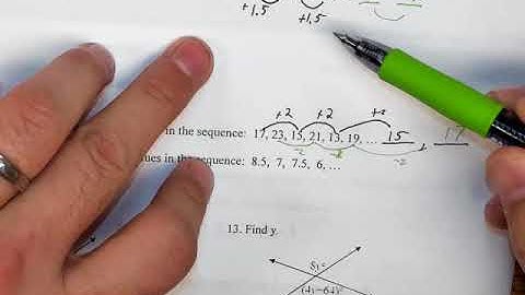 2017U2#11  Inductive Reasoning with Number PAtterns