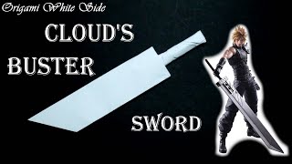 How to make Cloud's Buster sword out of paper