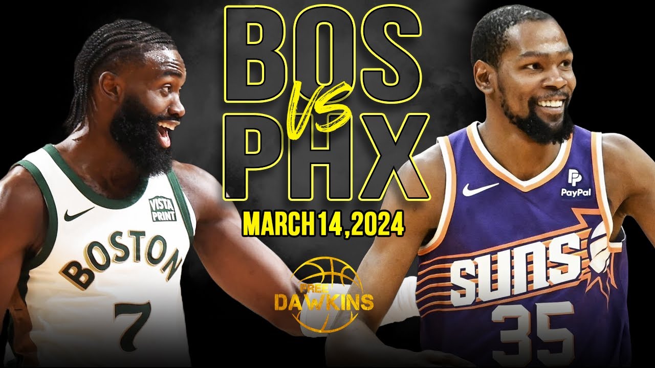 ⁣Boston Celtics vs Phoenix Suns Full Game Highlights | March 14, 2024 | FreeDawkins