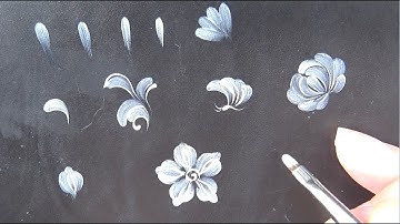 Hướng dẫn Vẽ CỌ BẢN TRÒN hoa cúc từ A đến Z