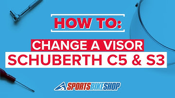 How to change a visor: Schuberth C5 and S3 motorcycle helmets
