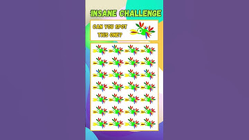 Insane Challenge: Can You Spot the Odd One Out? 🧐 #oddoneout #brainteaser #spotthedifferenceactivity