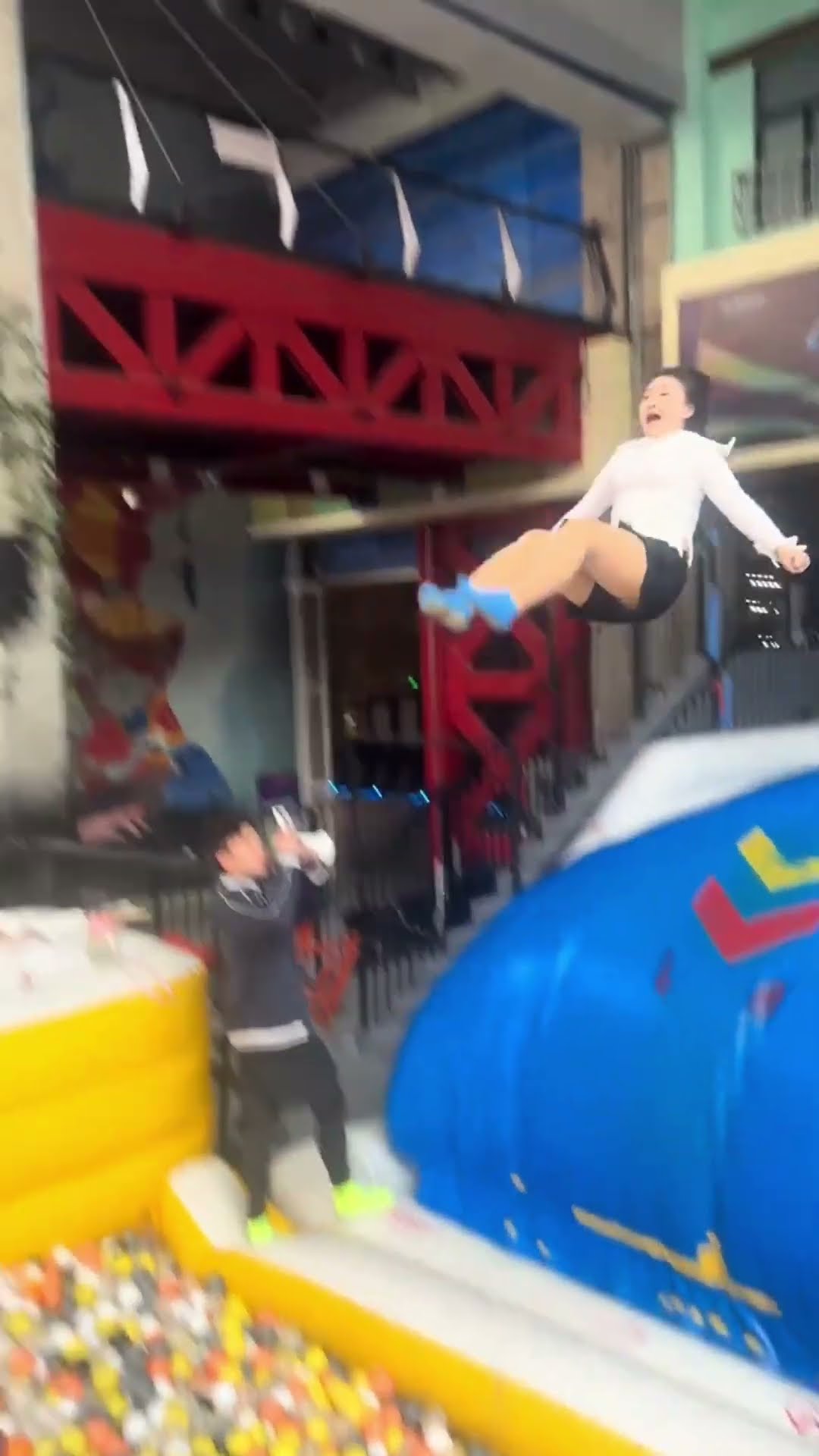 nternet This Trampoline Is So? Fun! Why Didn't We Just Start Jumping Around #funny #shorts