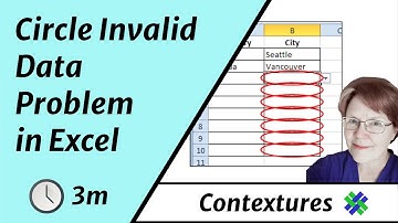 Circle Invalid Data Problem in Excel with Ignore Blank Setting
