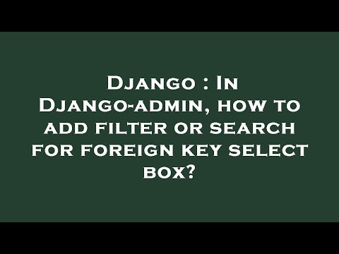 Django : In
