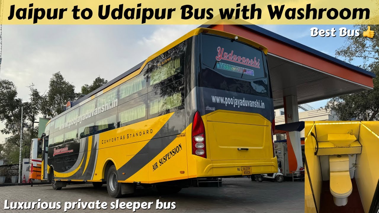 Jaipur to Udaipur in Private Cabin Bus by Pooja Yaduvanshi TravelsI जयपुर से उदयपुर के लिए लग्जरी बस
