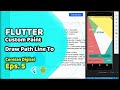 Flutter #5 | Custom Paint In Flutter | Custom Paint Draw Path Line To | UI Login Screen
