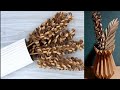 EASY CARDBOARD LEAVES DECOR IDEAS | cheap Scandinavian design #artandcraft