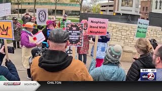 May Day rally draws protesters in Appleton calling for workers’ rights, policy change