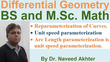 Reparameterization of curves,  reparametrization of regular curve is regular. Lec_03, Diff Geometry
