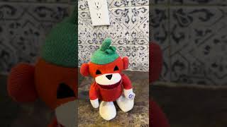 Gemmy Industries 2011 Halloween Animated SideStepper Pumpkin Sock Monkey - “Dynamite”