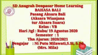 Materi : nyurat aksara bali ...