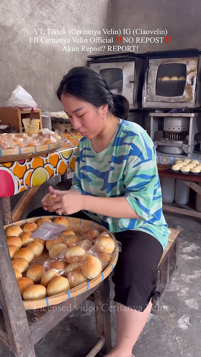 CAPEK! BIKIN 200 ROTI 1000 SENDIRIAN😭 #idejualan #resepmudah #resepsimple #umkm #resepmudah #desa
