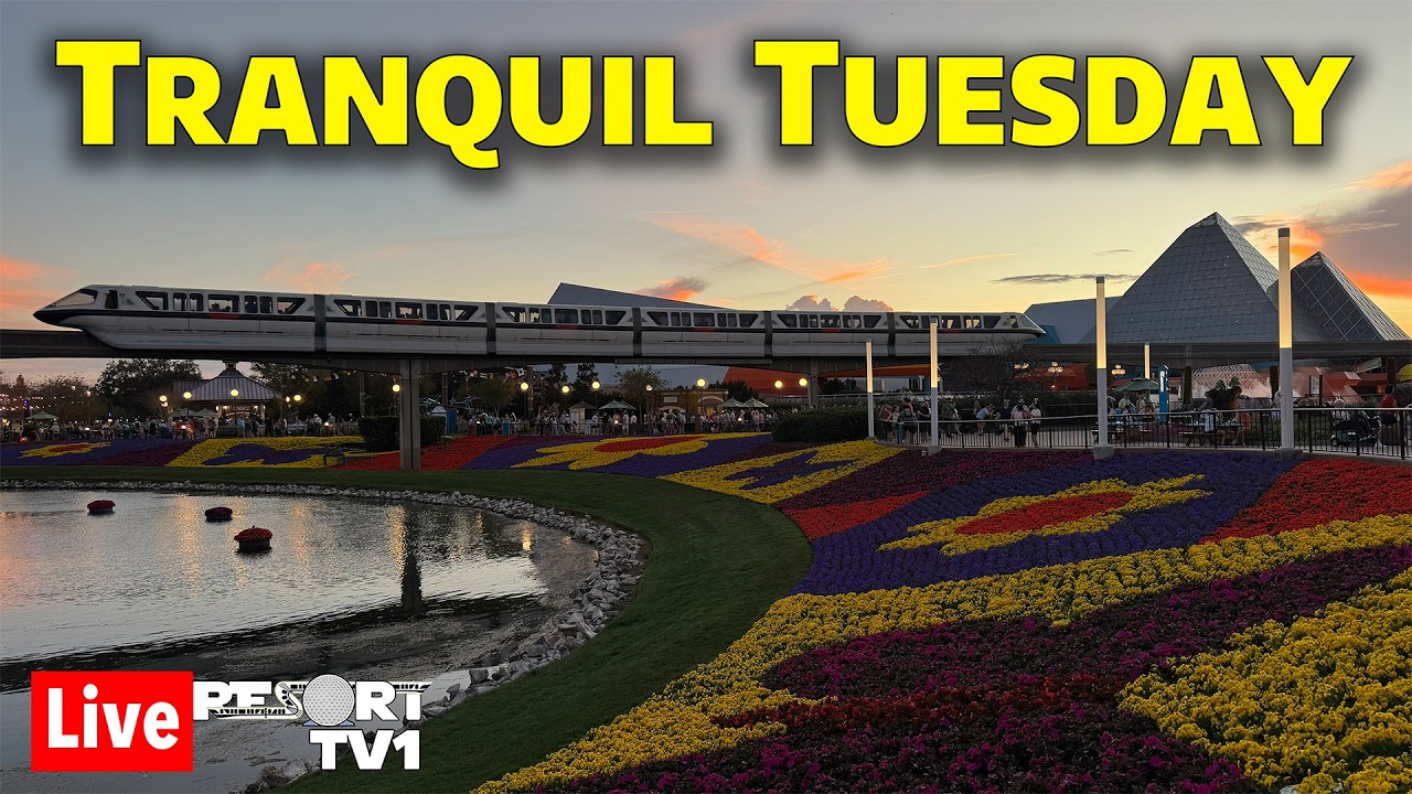 🔴Live: Tranquil Tuesday at the Epcot Flower & Garden Festival - Walt Disney World - 3-10-26
