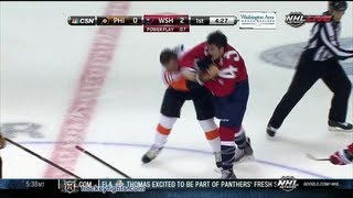 Brayden Schenn vs Tom Wilson Sep 27, 2013