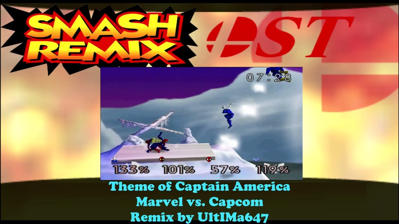 Smash Remix OST Extended - Theme of Captain America (Marvel vs. Capcom) by UltIMa647