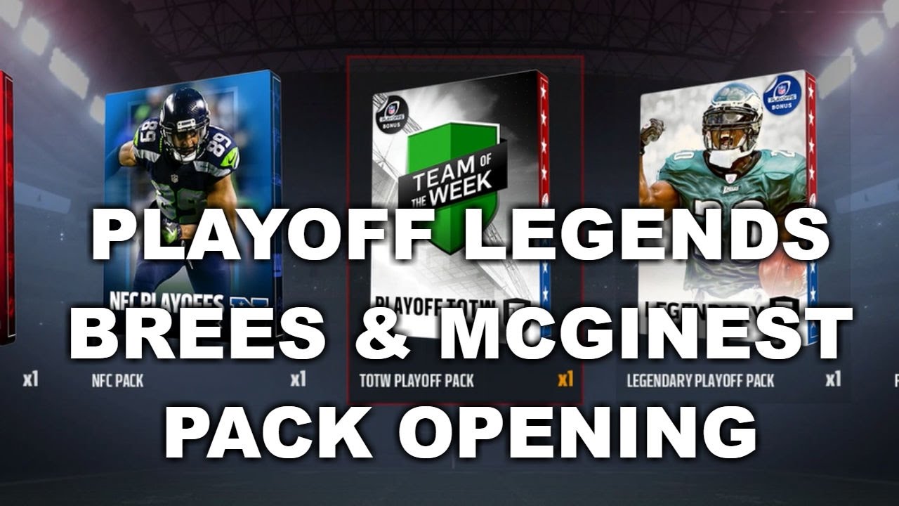 NEW PLAYOFF LEGENDS DREW BREES AND WILLIE MCGINEST PACK OPENING | MUT 17