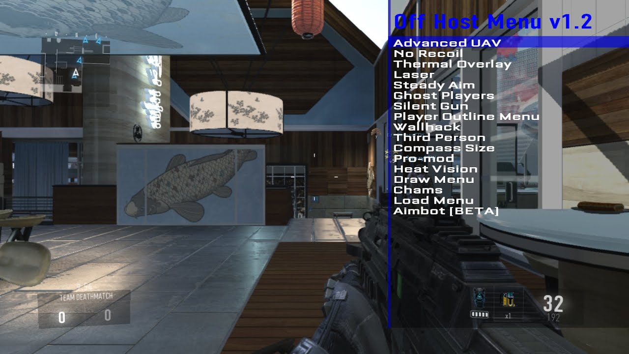 Non Host Mod Menu + Aimbot 1.06 Advanced Warfare By Maxlila1 - 