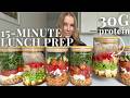 15-Minute Meal Prep Lunches | 3 Healthy & Easy Recipes